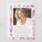 バタフライフローラ写真記念碑 サンキューカード (正面)