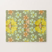 バタフライフローラ植物性アールヌーボー ジグソーパズル (横)