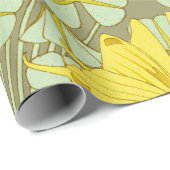 バタフライフローラ植物性アールヌーボー ラッピングペーパー (ロールコーナー)