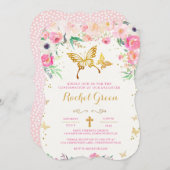 バタフライフローラ確認招待状 招待状 (正面/裏面)