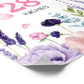 バタフライフローラ1年目フォトマイルストーンポスター ポスター (角)