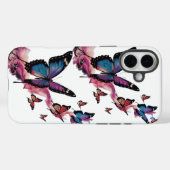バタフライフローiPhone 16プラスケース – 変換 Case-Mate iPhoneケース (裏面 (横))