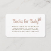 バタフライブックリクエストによるベビースシャワー エンクロージャーカード (正面)