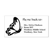 バタフライブックリターン ラバースタンプ (インプリント)