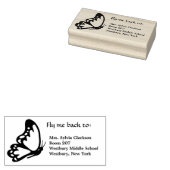 バタフライブックリターン ラバースタンプ (押印)