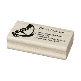 バタフライブックリターン ラバースタンプ