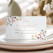 バタフライブライダルシャワーいくつのキスゲーム エンクロージャーカード