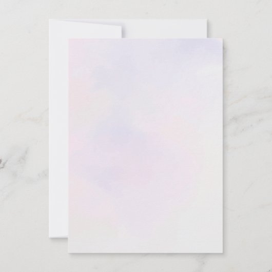 バタフライブライダルシャワーデイトナイトアイディアカード 招待状 (裏面)