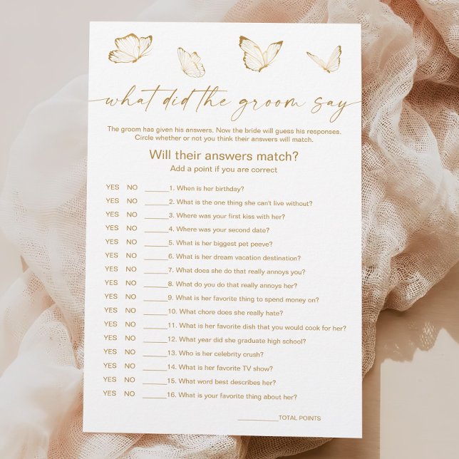 バタフライブライダルシャワー何が新郎はゲームと言った (クリエイターアップロード済み)