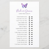 バタフライブライダルシャワー誰が言ったか推測 (正面)