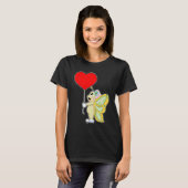 バタフライブライド ハート ウェディング Tシャツ (正面フル)