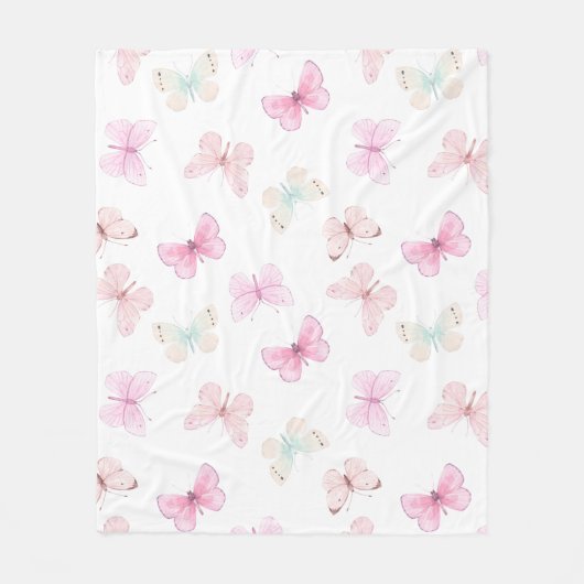 バタフライブランケット フリースブランケット (正面)
