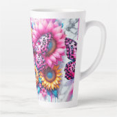 バタフライブリスイン開花 カフェラテマグ (右)