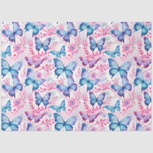 バタフライブリスパターンの切り離し 薄葉紙 (正面)