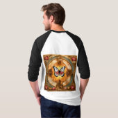 バタフライブリスユニセックス» Tee:エレガンスを受け入れる Tシャツ (裏面フル)