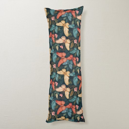 バタフライブリス:自然の優雅さを受け入れる ボディピロー (裏面 (縦))