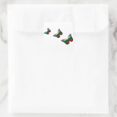 バタフライブルガリア国旗 スクエアシール (バッグ)