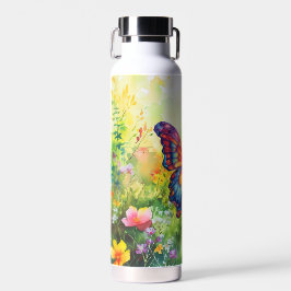 バタフライブルーオレンジウイング ウォーターボトル