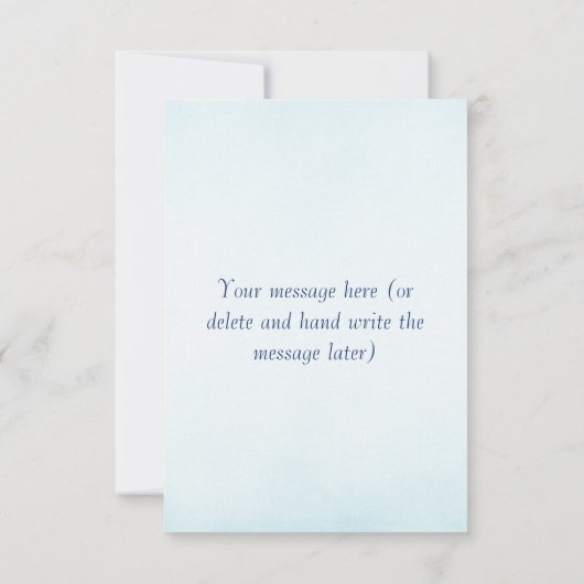 バタフライブルーオレンジウイング サンキューカード (裏面)