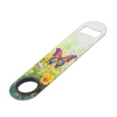 バタフライブルーオレンジウイング スピード栓抜き (正面アングル)