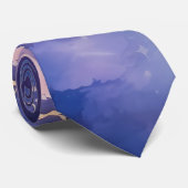 バタフライブルーオレンジウイング ネクタイ (ロール)