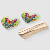 バタフライブルーオレンジウイング ハンドファン (組立なし)