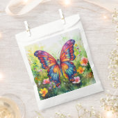 バタフライブルーオレンジウイング フェイバーバッグ (クリップ留めされた状態)