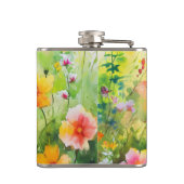 バタフライブルーオレンジウイング フラスク (裏面)