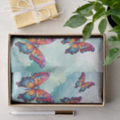 バタフライブルーオレンジウイング 薄葉紙 (ギフト)