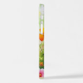 バタフライブルーオレンジウイング iPhoneケース (左側面)