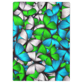 バタフライブルーグレーハイブ |バタフライクリップボード クリップボード (裏面)