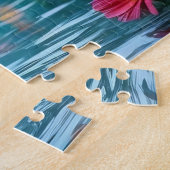 バタフライブロッサムヘブン – 鮮やかフローラ調和 ジグソーパズル (側面)