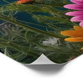 バタフライブロッサムヘブン – 鮮やかフローラ調和 ポスター (角)