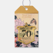 バタフライプニー70誕生日サンキューユナイテッド ギフトタグ (正面)