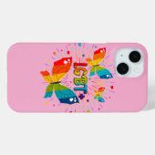 バタフライプライドラブイズラブLGBT認識度 Case-Mate iPhoneケース (裏面 (横))