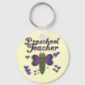バタフライプリスクール先生Tシャツとギフト キーホルダー (正面)