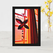 バタフライプリズム カード (黄色い花)