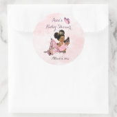 バタフライプリンセスベビーガールクラシックピンクラウンドセント ラウンドシール (バッグ)