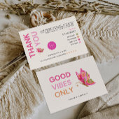 バタフライプリント可能サンキューカード、ビジネス サンキューカード