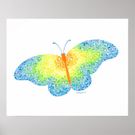 バタフライプリント ポスター