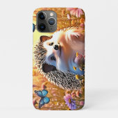 バタフライヘッジホッグアート Case-Mate iPhoneケース (裏)