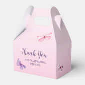 バタフライベイビーシャワーユーカリプトゥスピンク フェイバーボックス (裏面サイド)