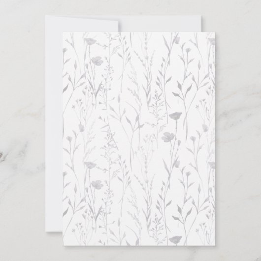 バタフライベビーシャワモダンーボーホガール 招待状 (裏面)