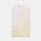 バタフライベビーシャワーありがとうギフトラベル ギフトタグ (裏面)