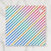 バタフライベビーシャワーありがとうラベル フェイバータグ (裏面)