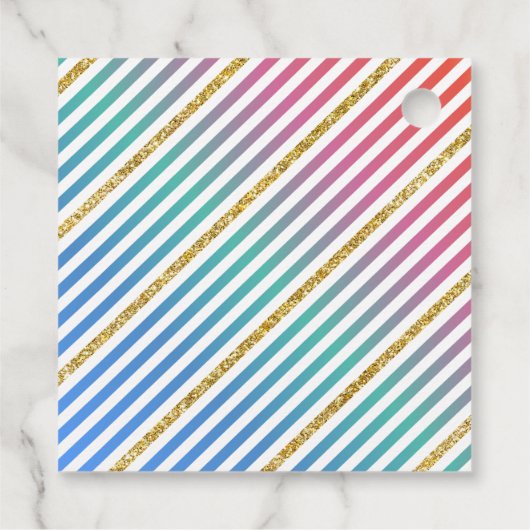 バタフライベビーシャワーありがとうラベル フェイバータグ (裏面)