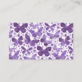 バタフライベビーシャワーおむつラッフル エンクロージャーカード (裏面)