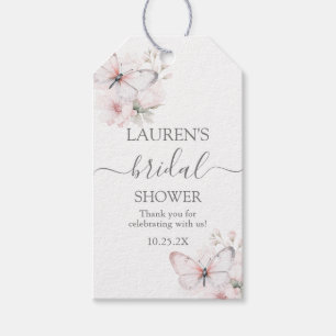 バタフライベビーシャワーガールギフトラベル ギフトタグ