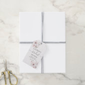 バタフライベビーシャワーガールギフトラベル ギフトタグ (より糸付き)