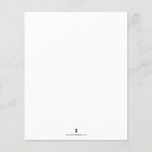 バタフライベビーシャワーキッズ活動カラーリングページ チラシ (裏面)